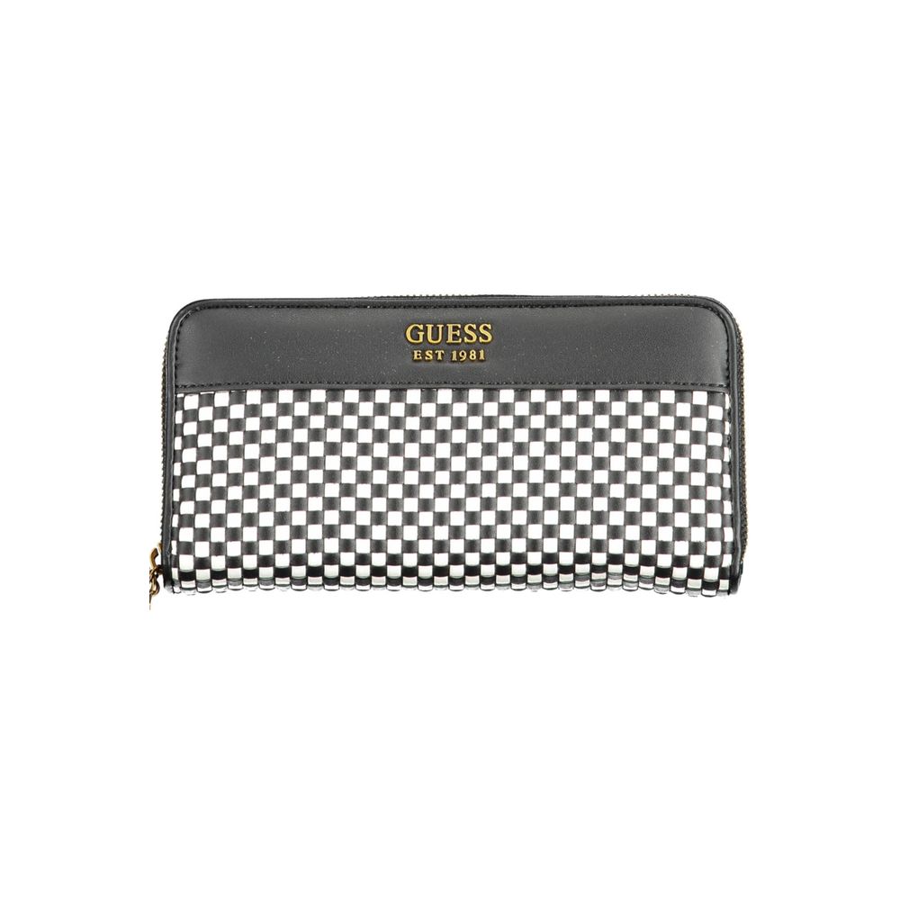 Black Polyethylene Women Wallet - GLAMHUB BOUTIQUE 