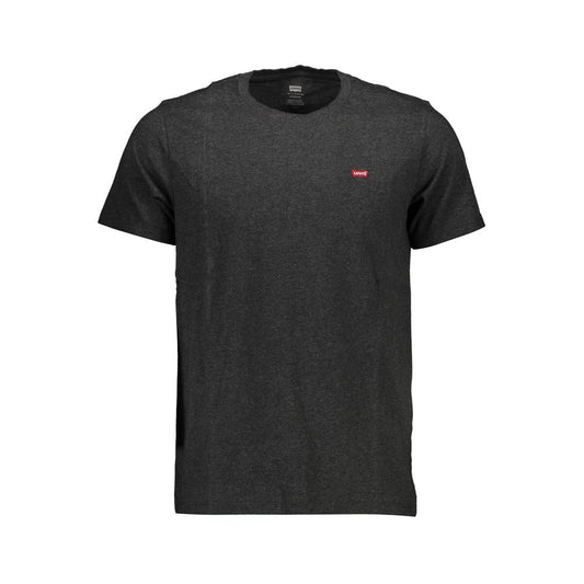 Gray Cotton Men T-Shirt - GLAMHUB BOUTIQUE 