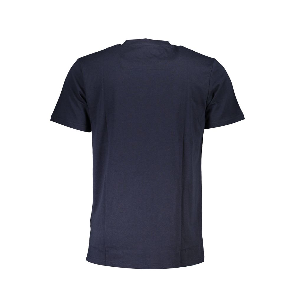 Blue Cotton T-Shirt - GlamHub Luxury and Icon Brand Clothing