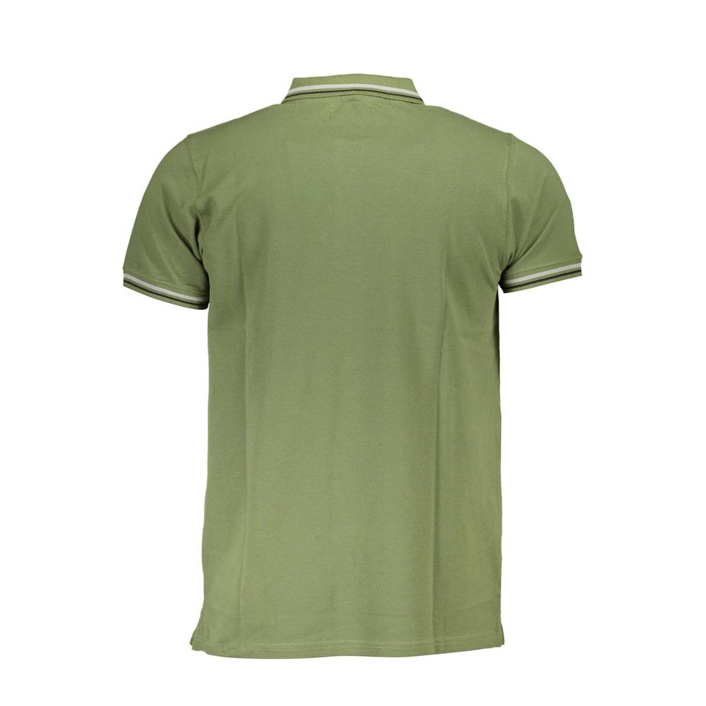 Green Cotton Polo Shirt - GlamHub Luxury and Icon Brand Clothing