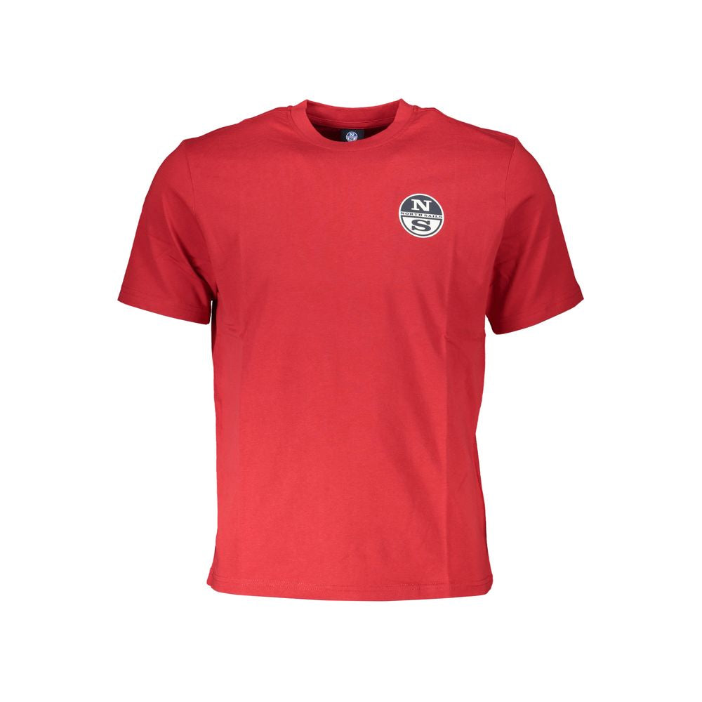 Rotes Baumwoll-T-Shirt