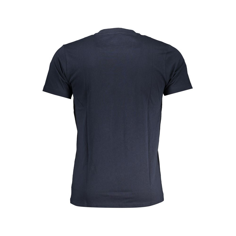 Blue Cotton T-Shirt - GlamHub Luxury and Icon Brand Clothing