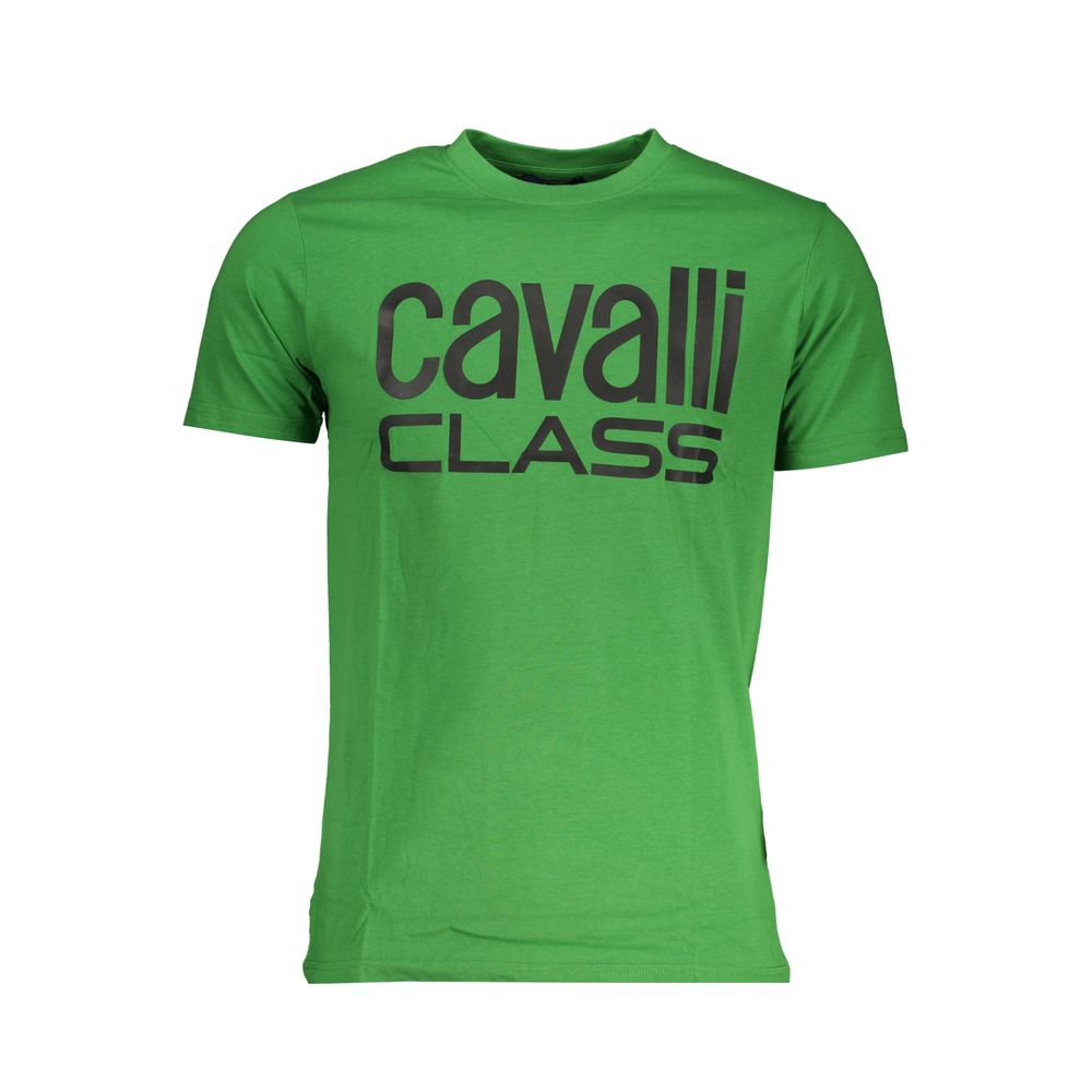 Green Cotton T-Shirt - GlamHub Luxury and Icon Brand Clothing