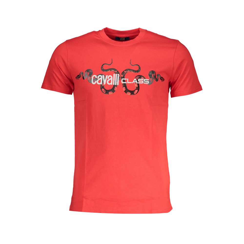 Red Cotton T-Shirt - GlamHub Luxury and Icon Brand Clothing