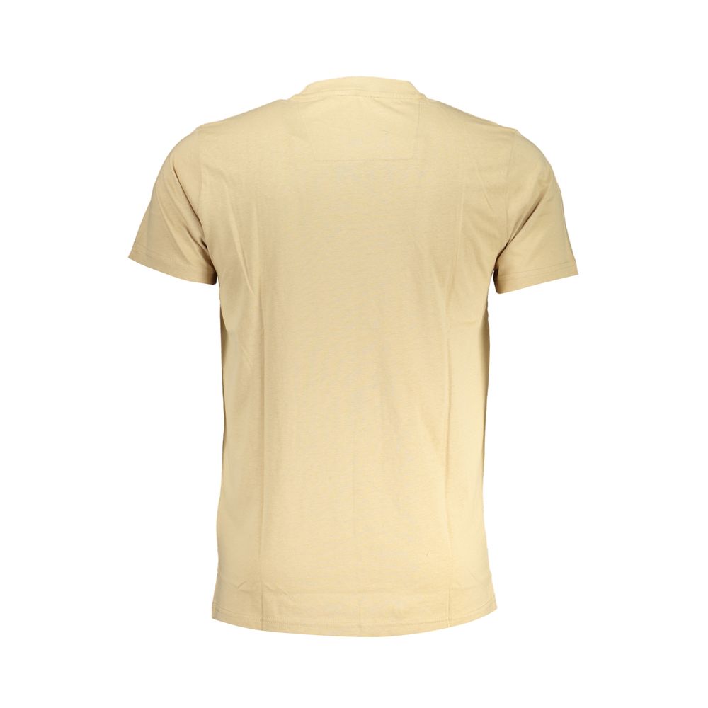 Beige Cotton T-Shirt - GlamHub Luxury and Icon Brand Clothing