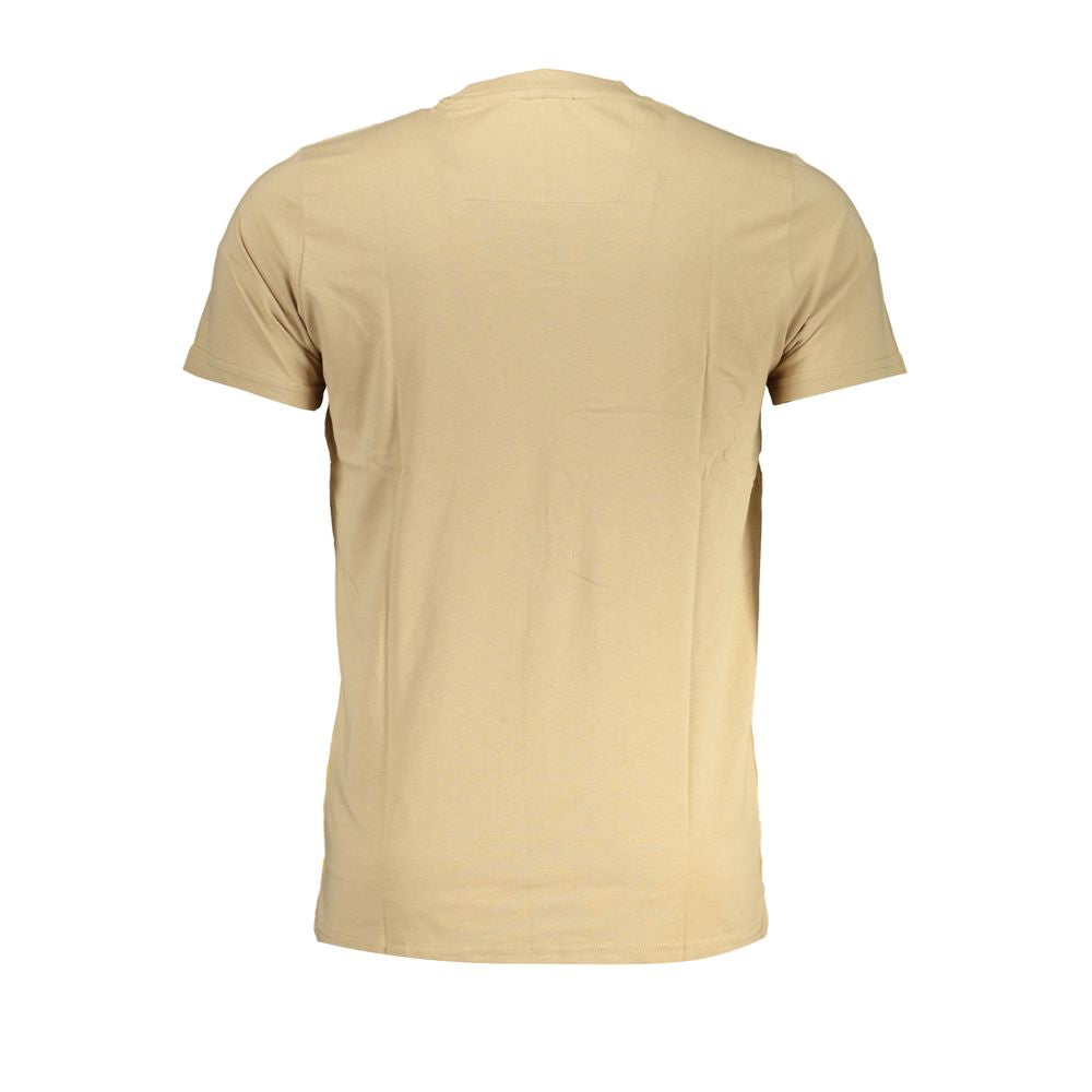 Beige Cotton T-Shirt - GlamHub Luxury and Icon Brand Clothing