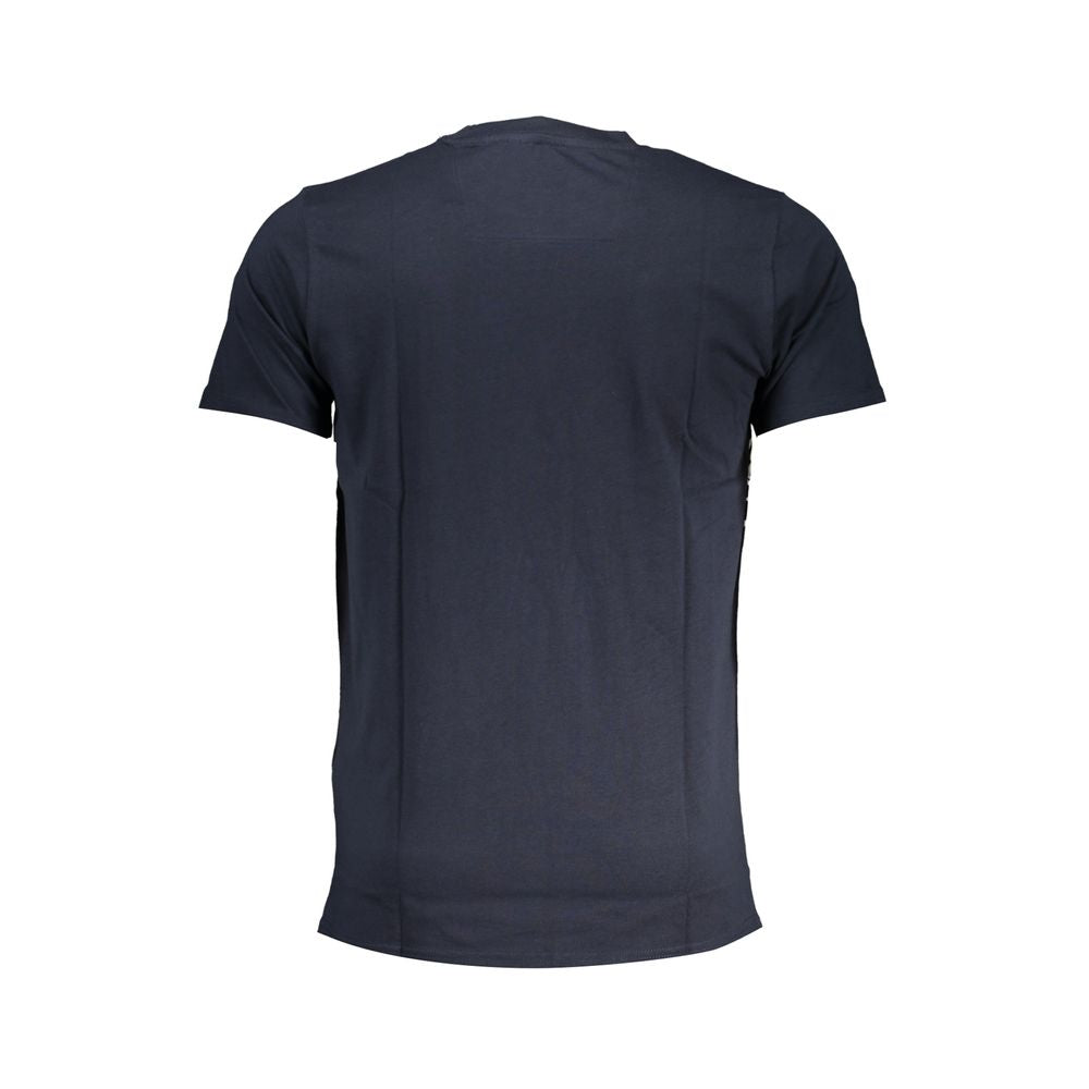 Blue Cotton T-Shirt - GlamHub Luxury and Icon Brand Clothing