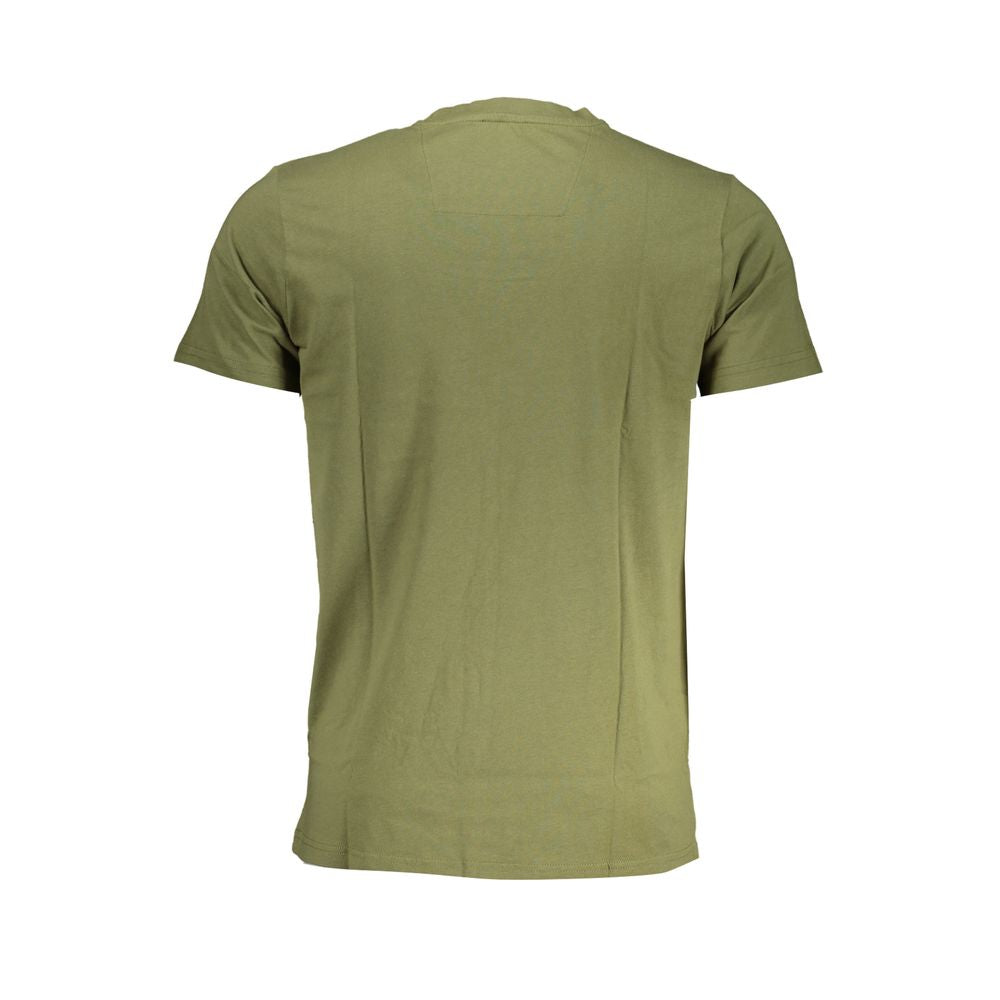 Green Cotton T-Shirt - GlamHub Luxury and Icon Brand Clothing