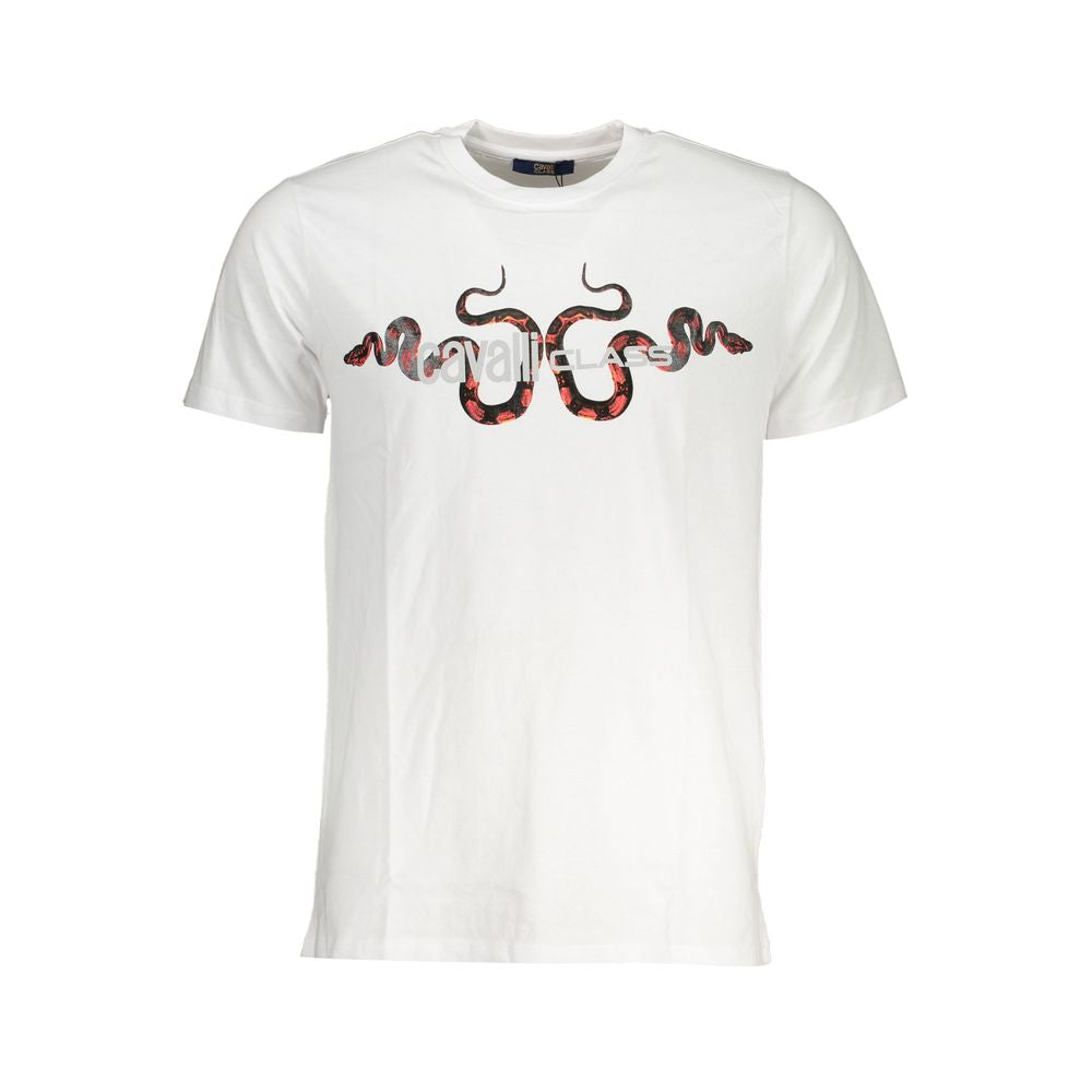 White Cotton T-Shirt - GlamHub Luxury and Icon Brand Clothing