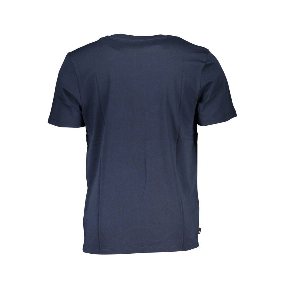 Blue Cotton T-Shirt - GlamHub Luxury and Icon Brand Clothing