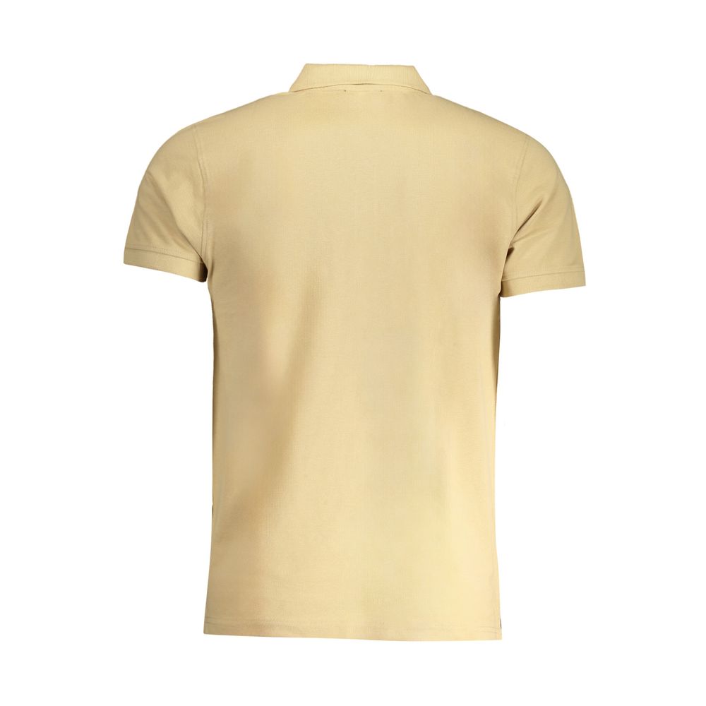 Beige Cotton Polo Shirt - GlamHub Luxury and Icon Brand Clothing