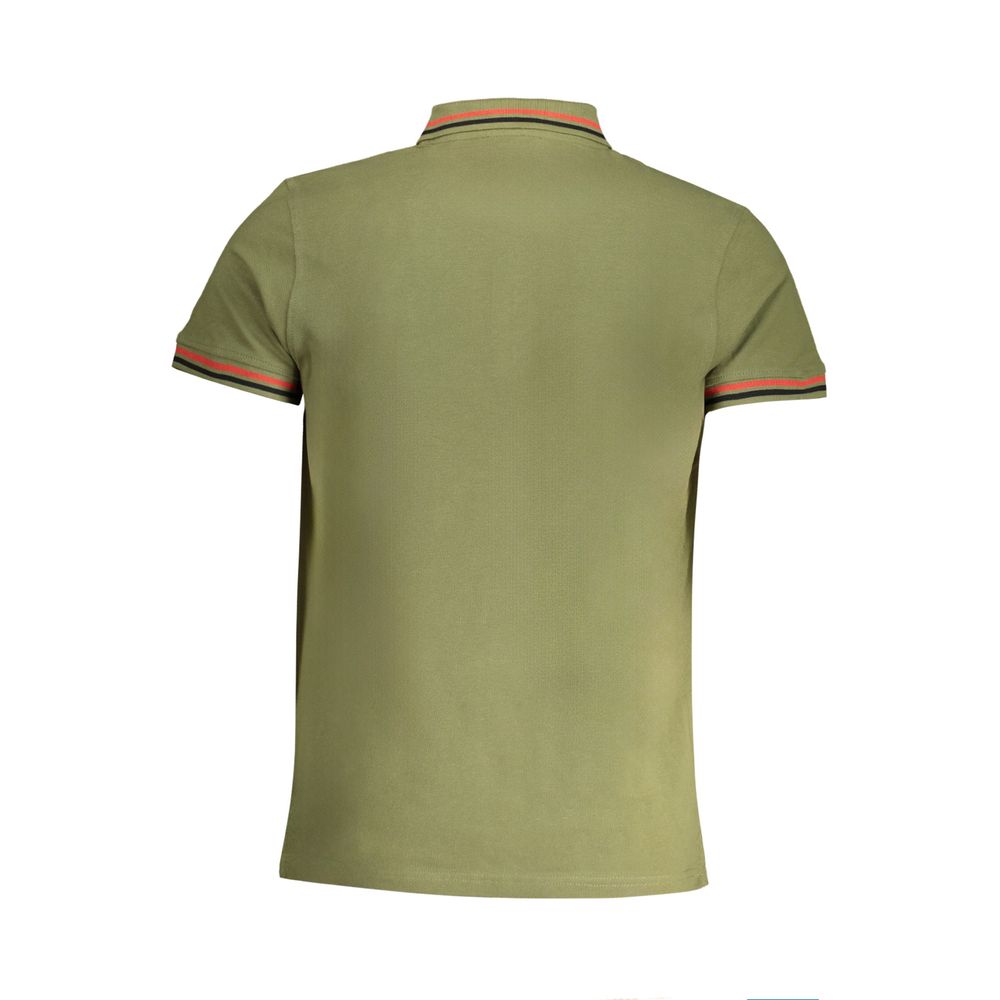 Green Cotton Polo Shirt - GlamHub Luxury and Icon Brand Clothing