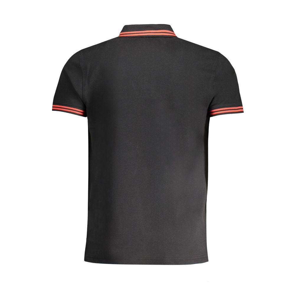 Black Cotton Polo Shirt - GlamHub Luxury and Icon Brand Clothing