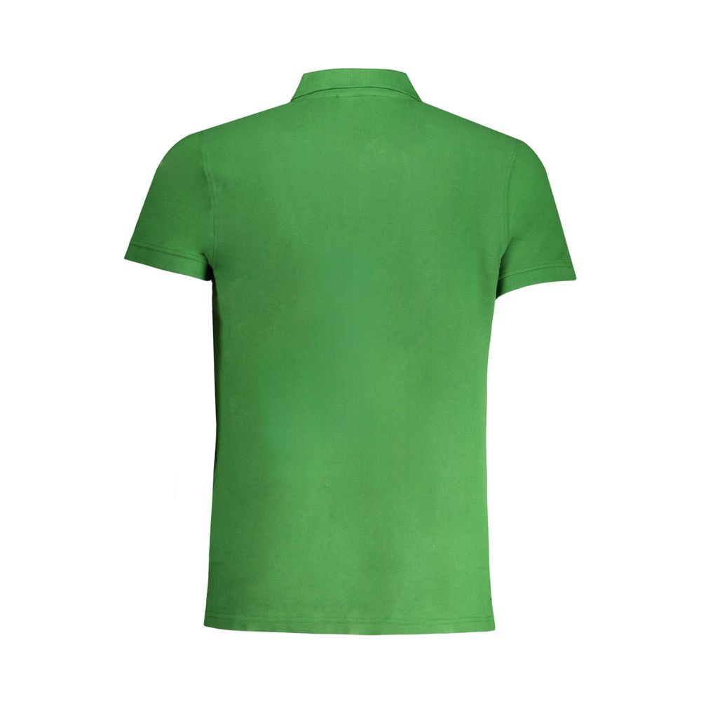 Green Cotton Polo Shirt - GlamHub Luxury and Icon Brand Clothing