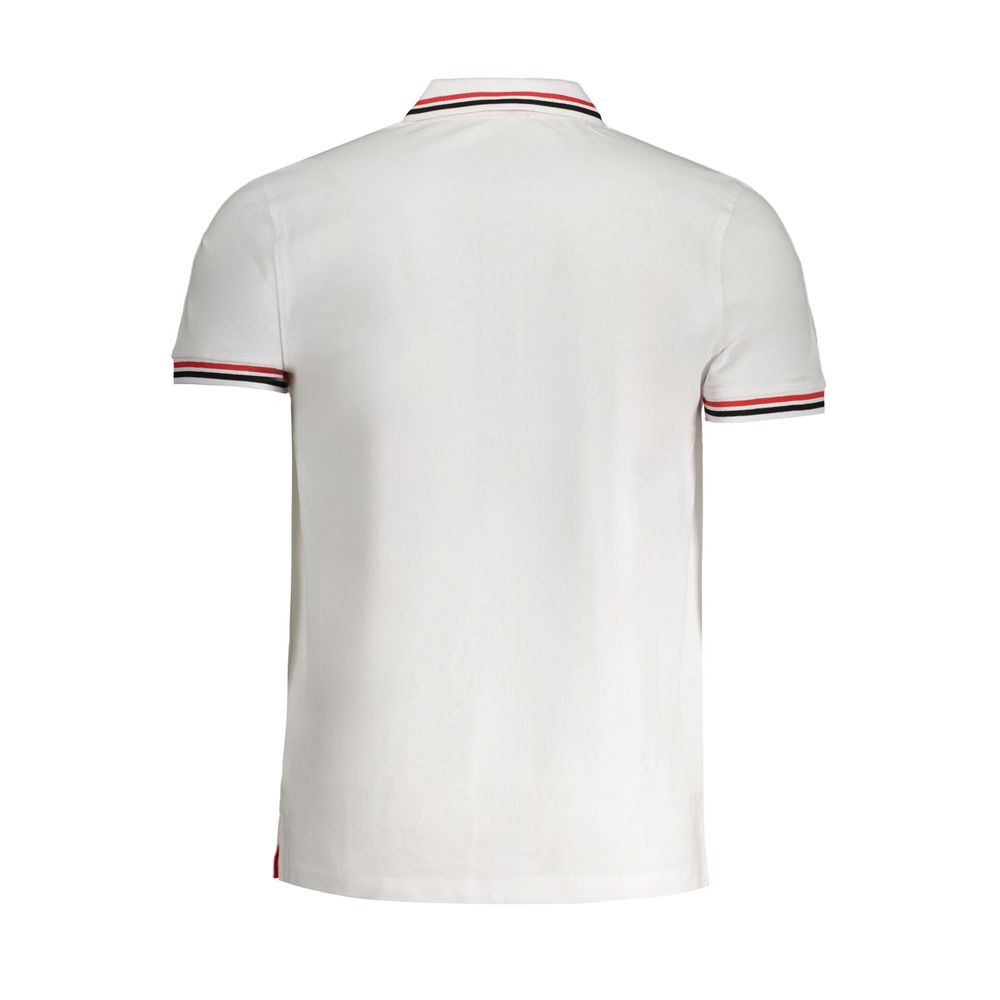 White Cotton Polo Shirt - GlamHub Luxury and Icon Brand Clothing