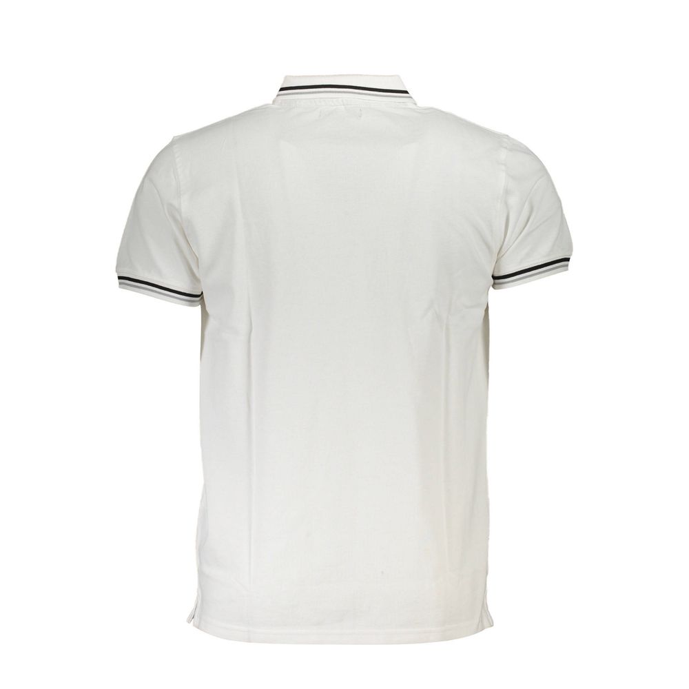 White Cotton Polo Shirt - GlamHub Luxury and Icon Brand Clothing