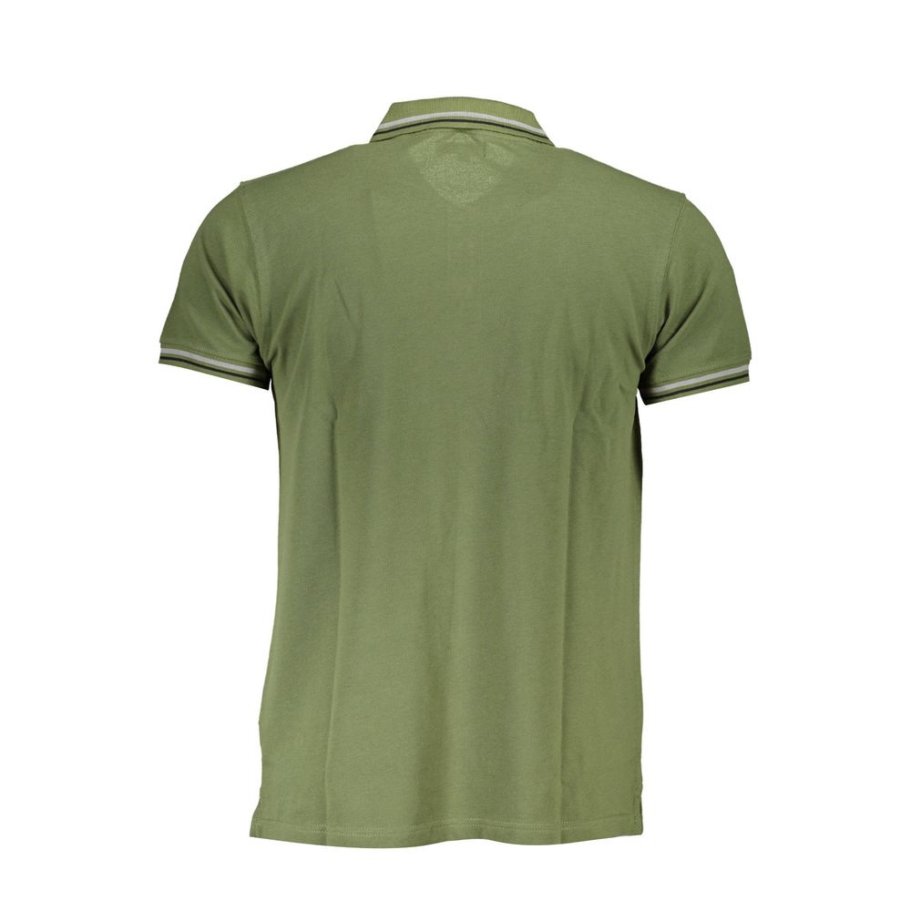 Green Cotton Polo Shirt - GlamHub Luxury and Icon Brand Clothing