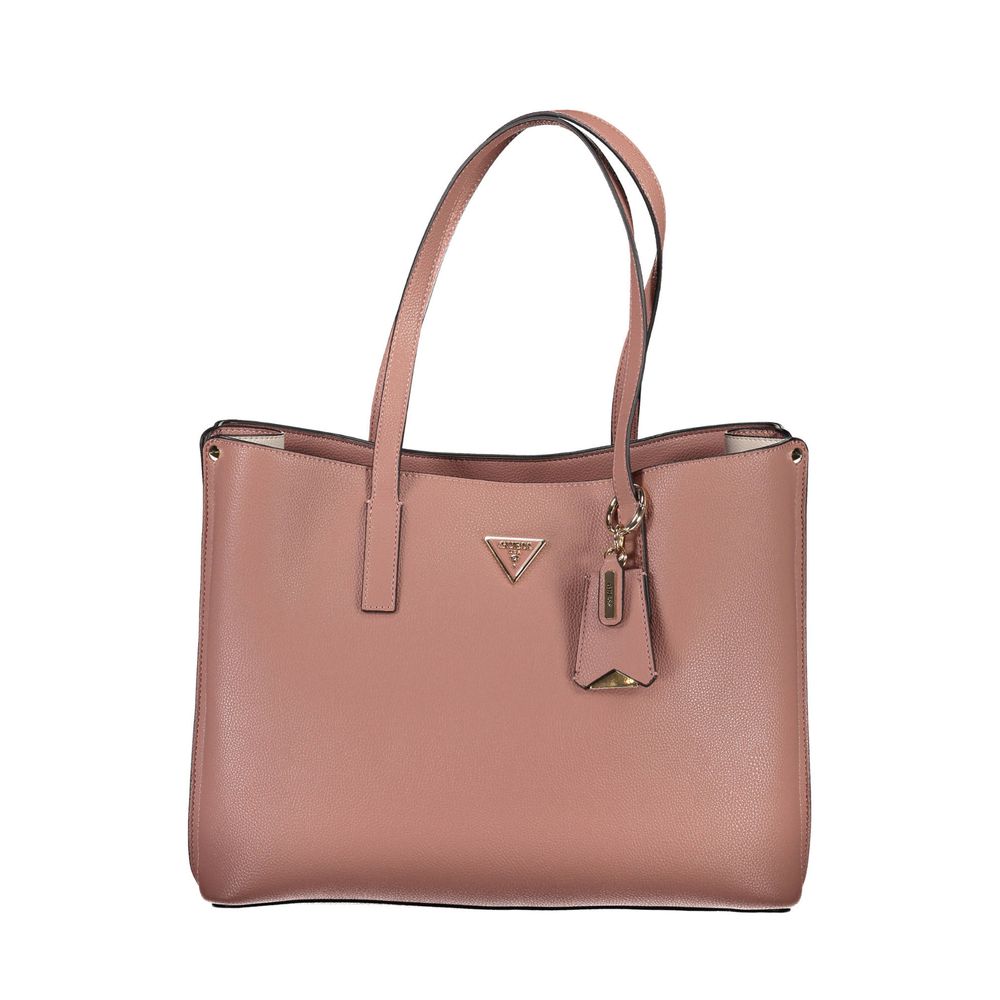 Pink Polyethylene Handbag - GLAMHUB BOUTIQUE 