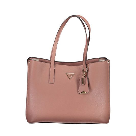 Pink Polyethylene Handbag - GLAMHUB BOUTIQUE 