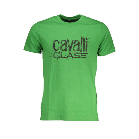 Green Cotton T-Shirt - GlamHub Luxury and Icon Brand Clothing