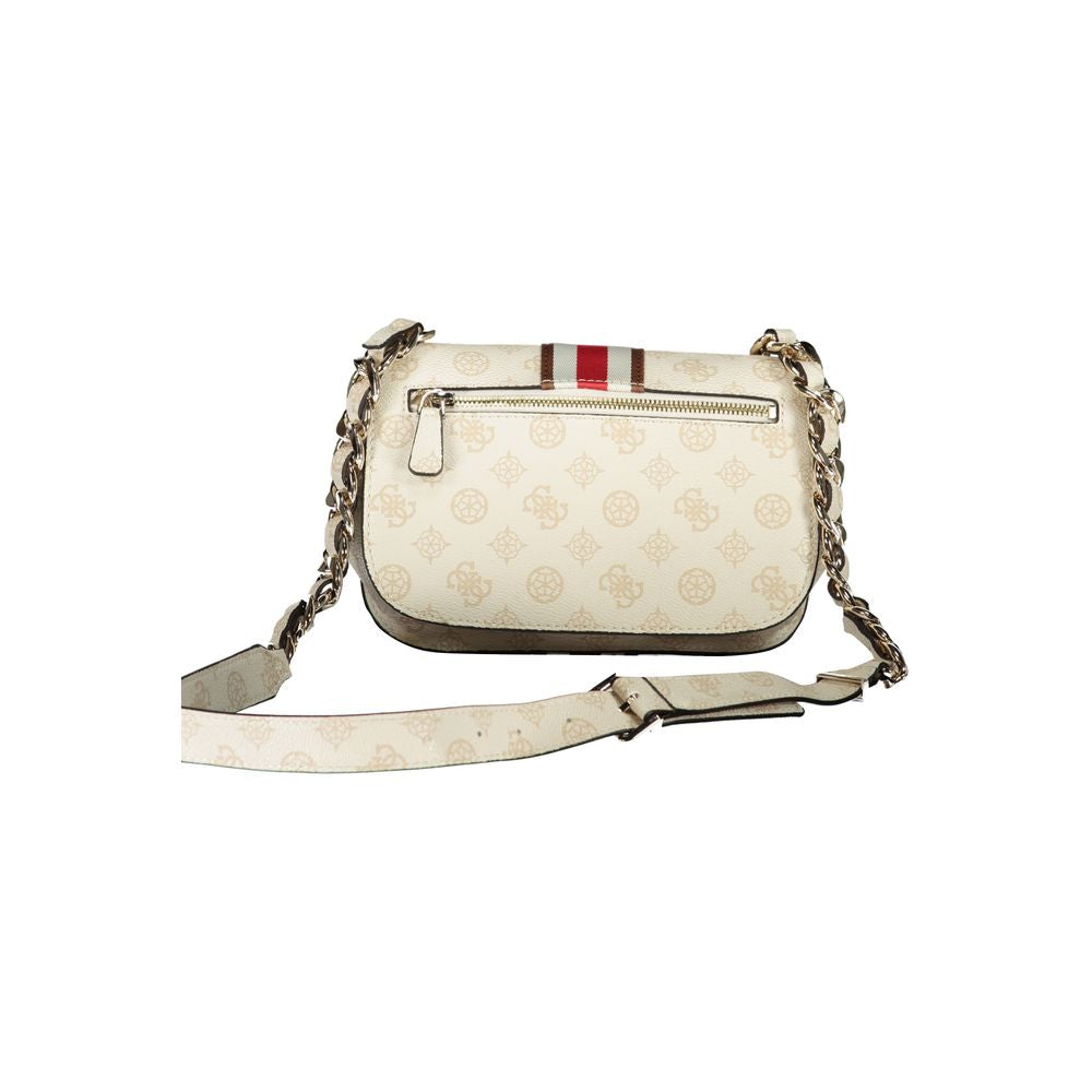 Beige Polyethylene Handbag - GLAMHUB BOUTIQUE 