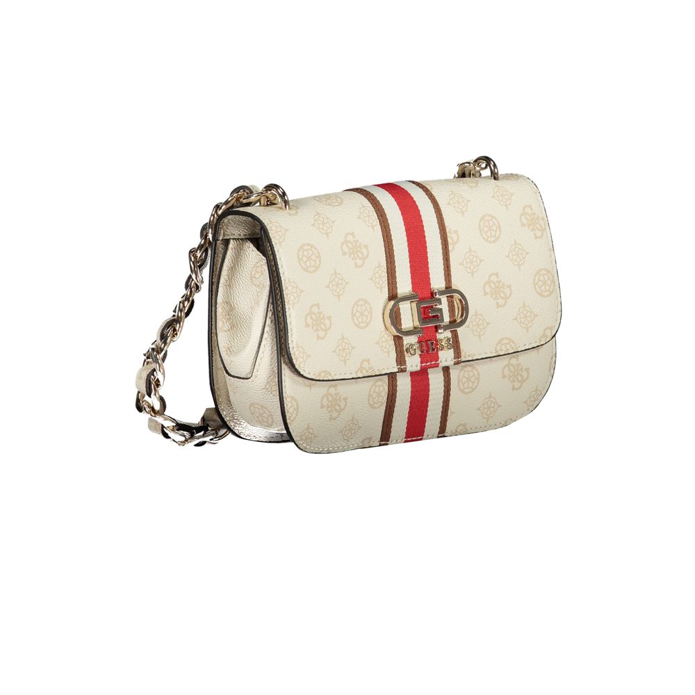 Beige Polyethylene Handbag - GLAMHUB BOUTIQUE 