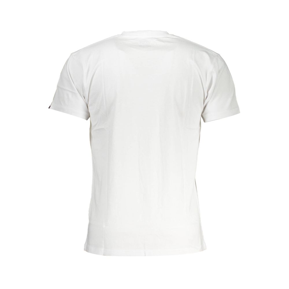 White Cotton Men T-Shirt - GlamHub Luxury and Icon Brand Clothing