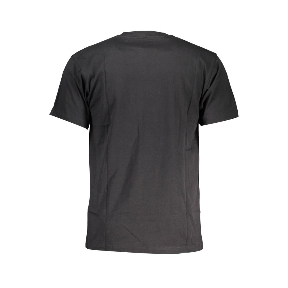 Black Cotton Men T-Shirt - GlamHub Luxury and Icon Brand Clothing