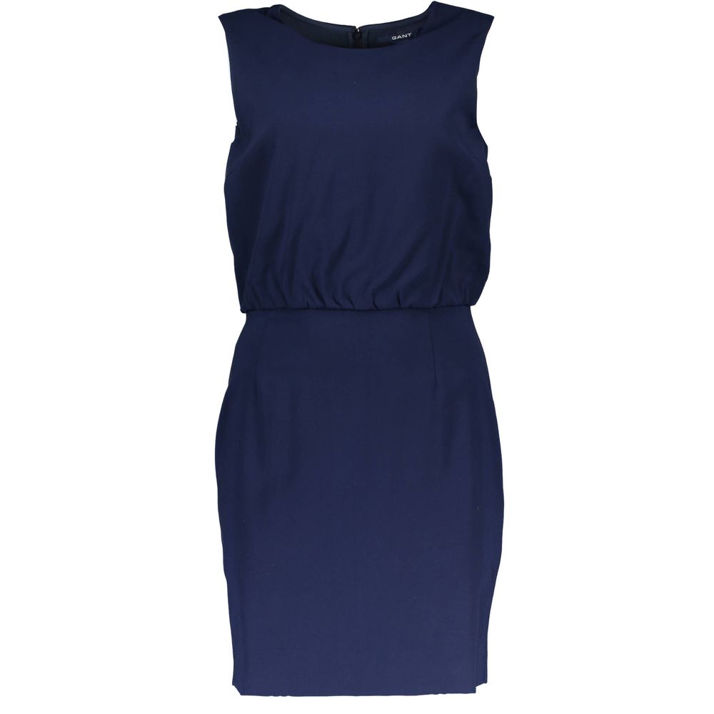 Blue Viscose Women Dress - GlamHub Luxury and Icon Brand Clothing