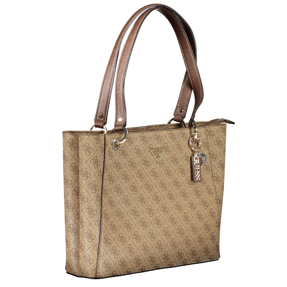 Beige Polyethylene Handbag - GLAMHUB BOUTIQUE 