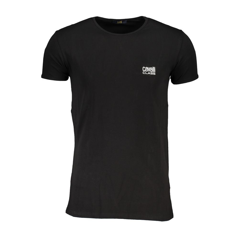 Black Cotton T-Shirt - GlamHub Luxury and Icon Brand Clothing