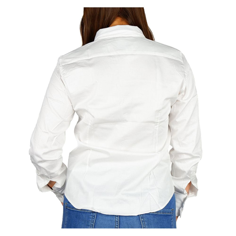 Elegant Satin Cotton Milano Shirt - GlamHub Luxury and Icon Brand Clothing