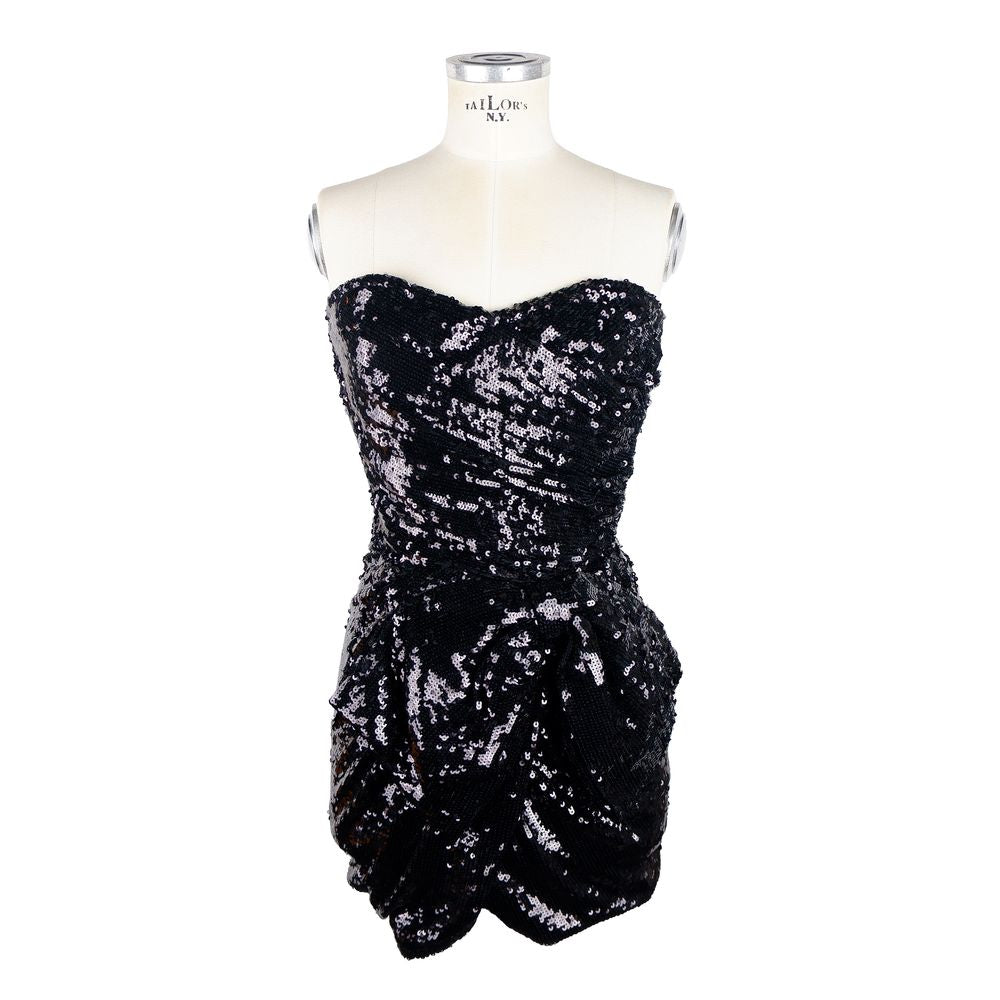 Sleeveless Sequined Bow Dress