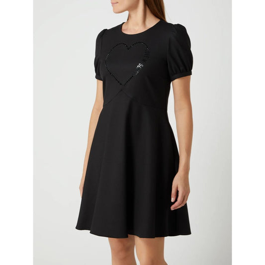 Black Polyester Women Dress - GlamHub Luxury and Icon Brand Clothing