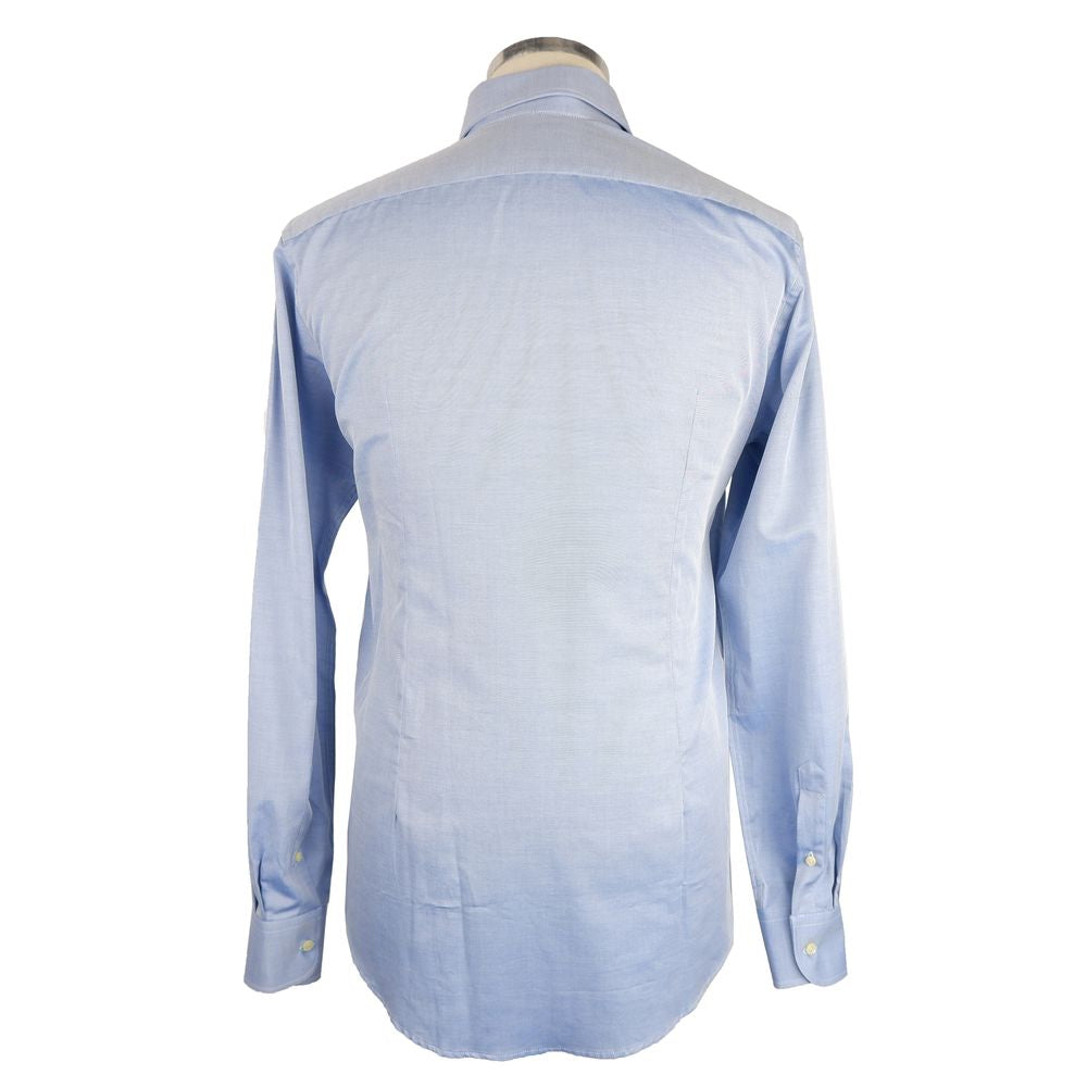 Elegant Light Blue Milano Shirt - GlamHub Luxury and Icon Brand Clothing