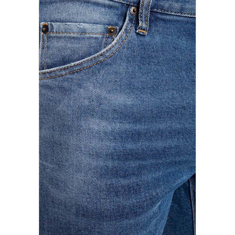 Blue Cotton Men's Distressed Jean - GLAMHUB BOUTIQUE 