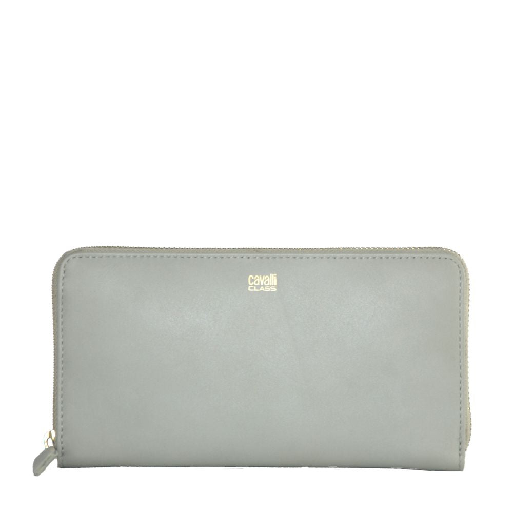 Elegant Grey Calfskin Wallet for Her - GlamHub Luxury and Icon Brand Clothing