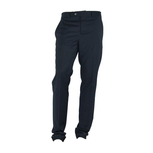 Elegant Black Italian Designer Trousers - GlamHub Luxury and Icon Brand Clothing