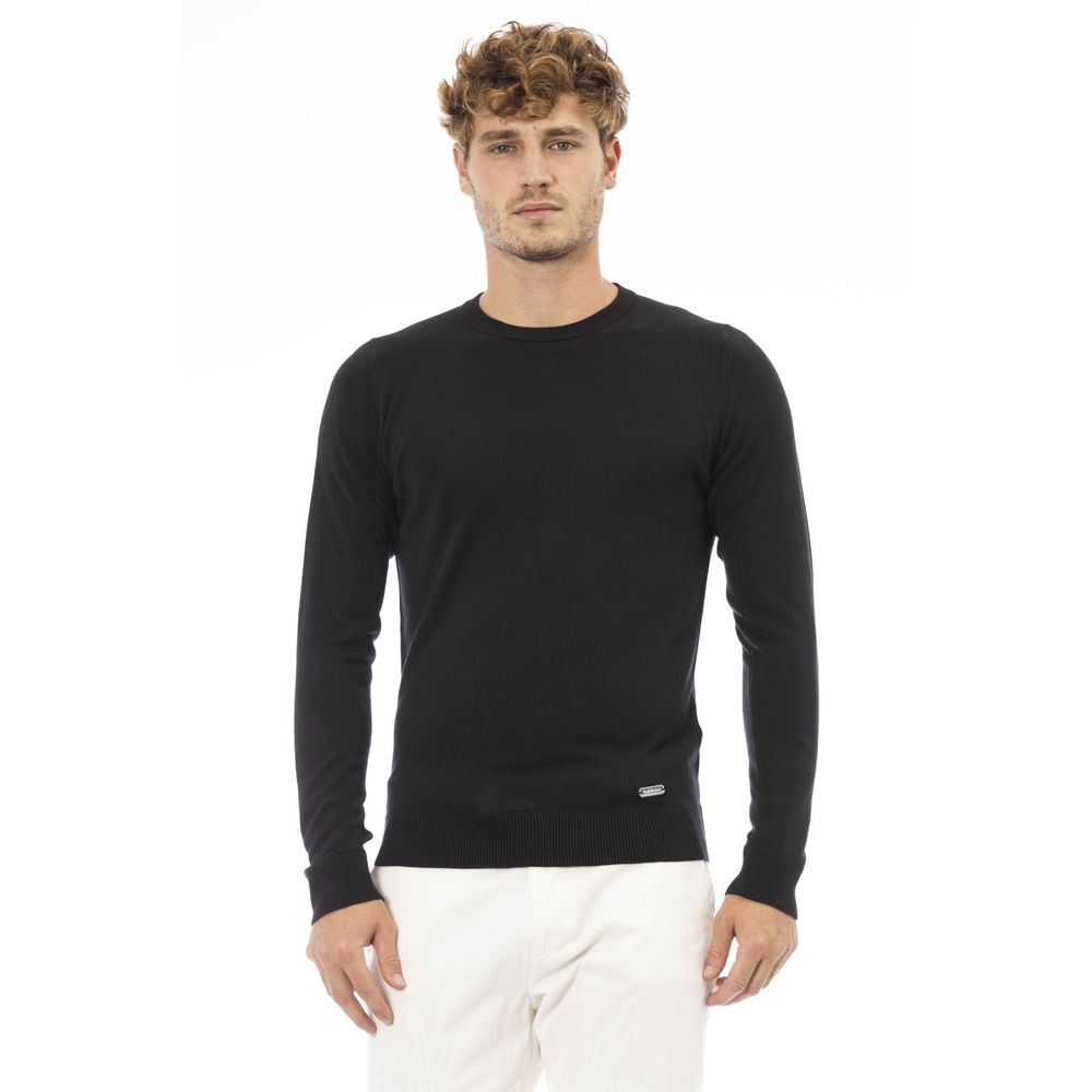 Black Modal Men Sweater - GlamHub Luxury and Icon Brand Clothing