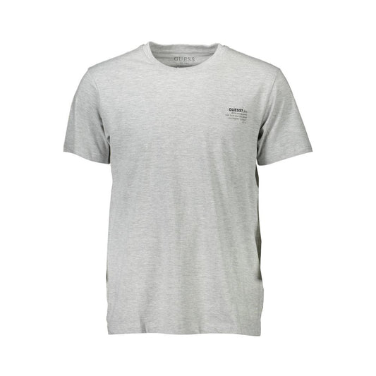 Gray Cotton Men T-Shirt - GLAMHUB BOUTIQUE 