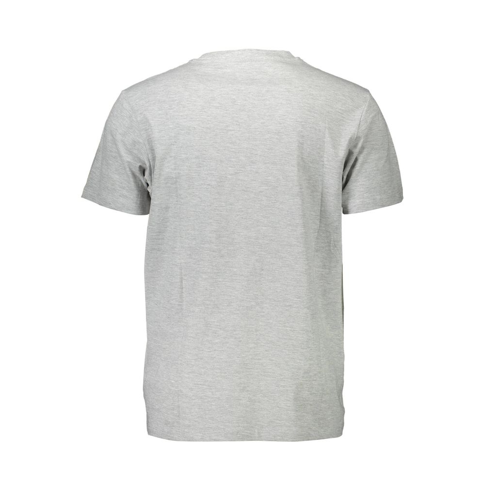 Gray Cotton Men T-Shirt - GLAMHUB BOUTIQUE 