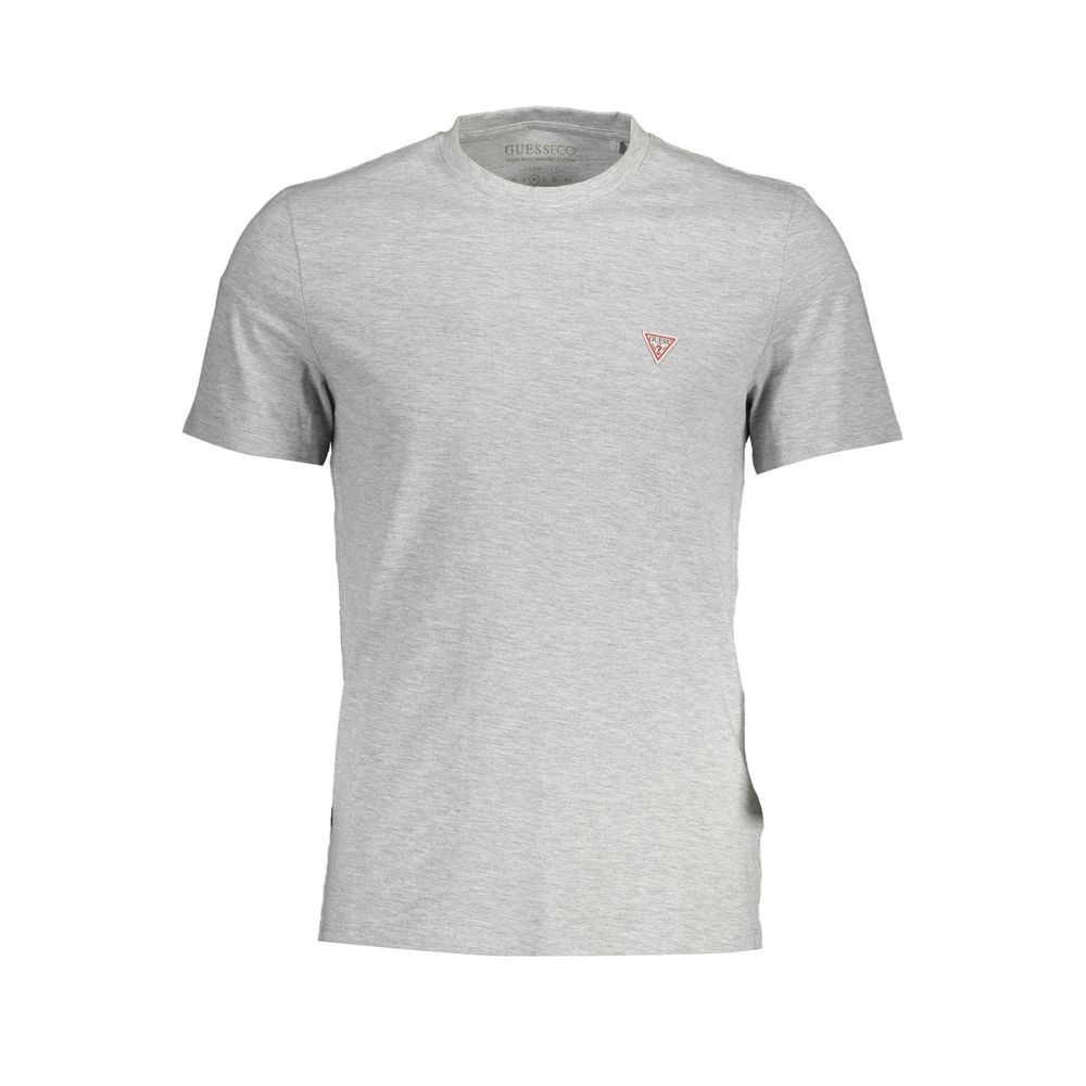 Gray Cotton Men T-Shirt - GLAMHUB BOUTIQUE 