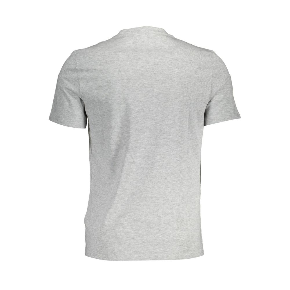 Gray Cotton Men T-Shirt - GLAMHUB BOUTIQUE 