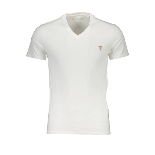 White Cotton Men T-Shirt - GLAMHUB BOUTIQUE 