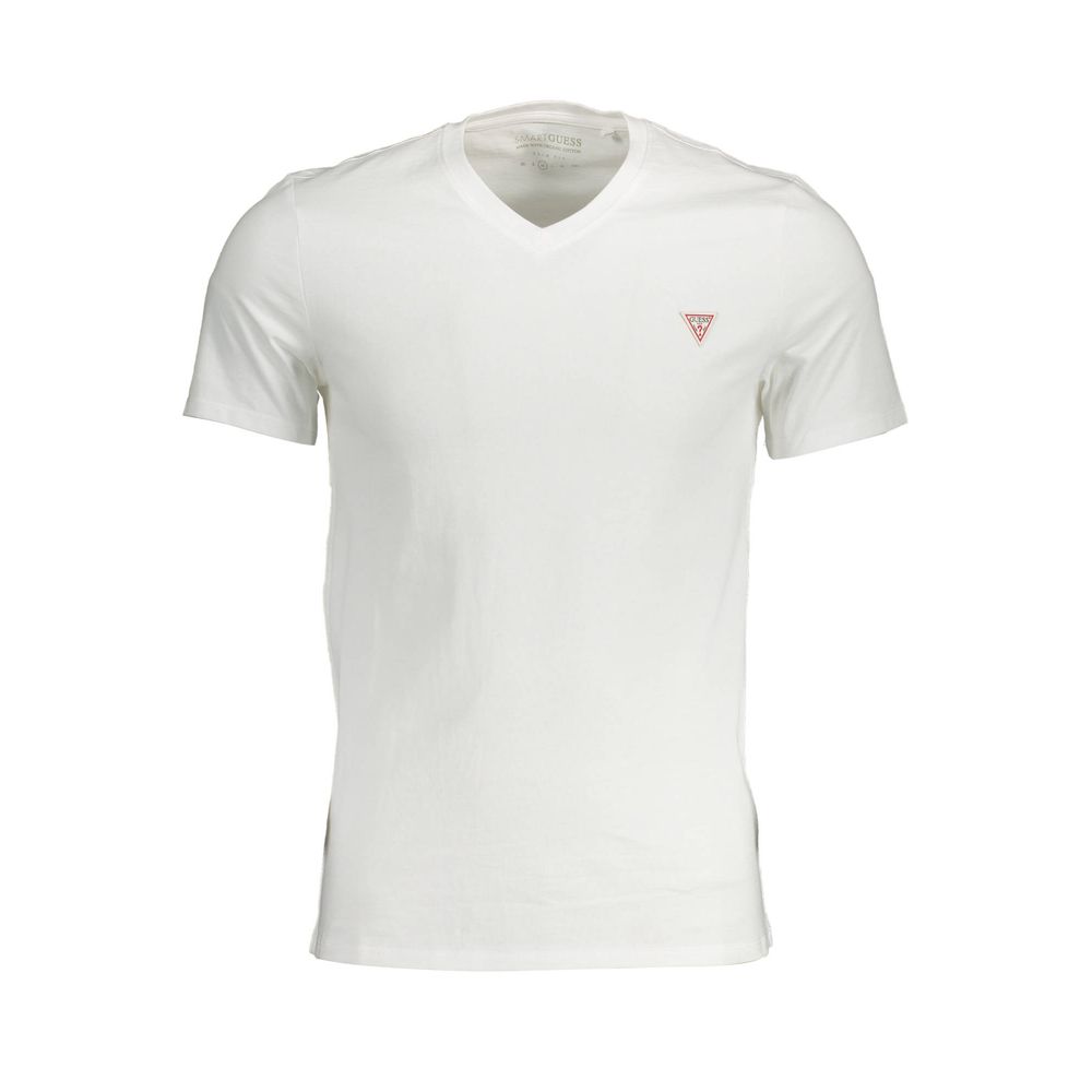 White Cotton Men T-Shirt - GLAMHUB BOUTIQUE 