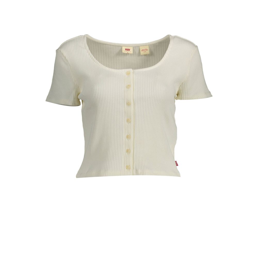 White Cotton Women Top - GLAMHUB BOUTIQUE 