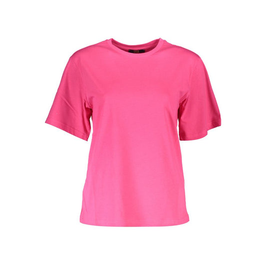 Pink Cotton Women T-Shirt - GlamHub Luxury and Icon Brand Clothing