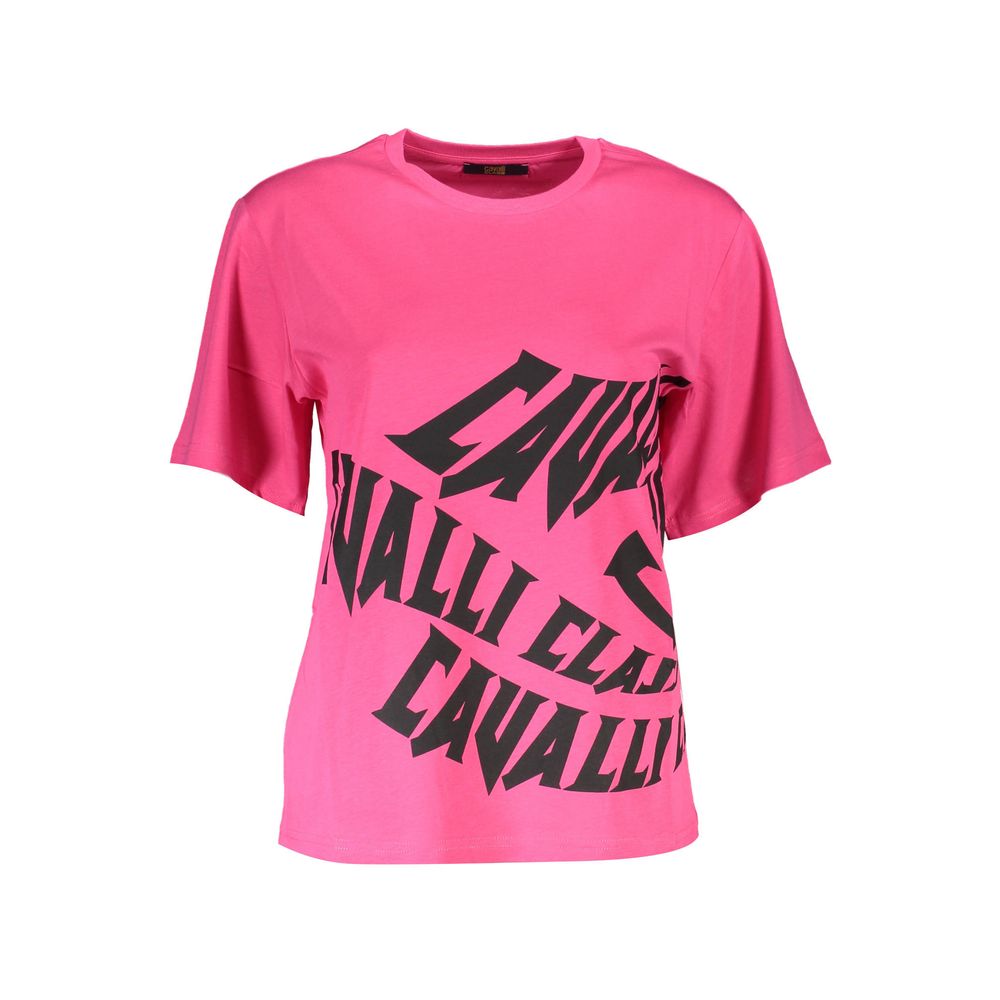 Pink Cotton Women T-Shirt - GlamHub Luxury and Icon Brand Clothing