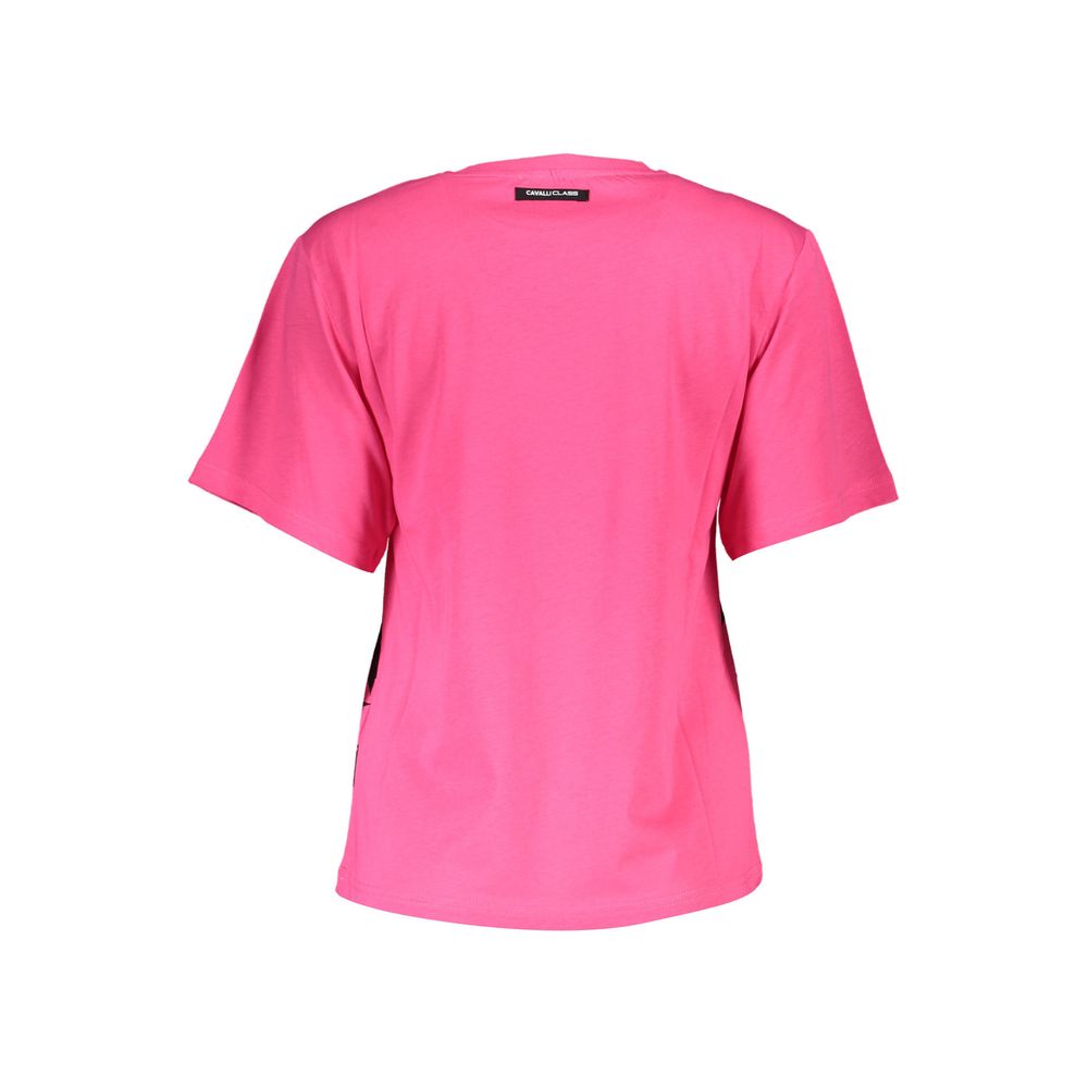 Pink Cotton Women T-Shirt - GlamHub Luxury and Icon Brand Clothing