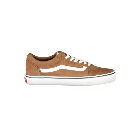 Brown Polyester Sneaker - GlamHub Luxury and Icon Brand Clothing